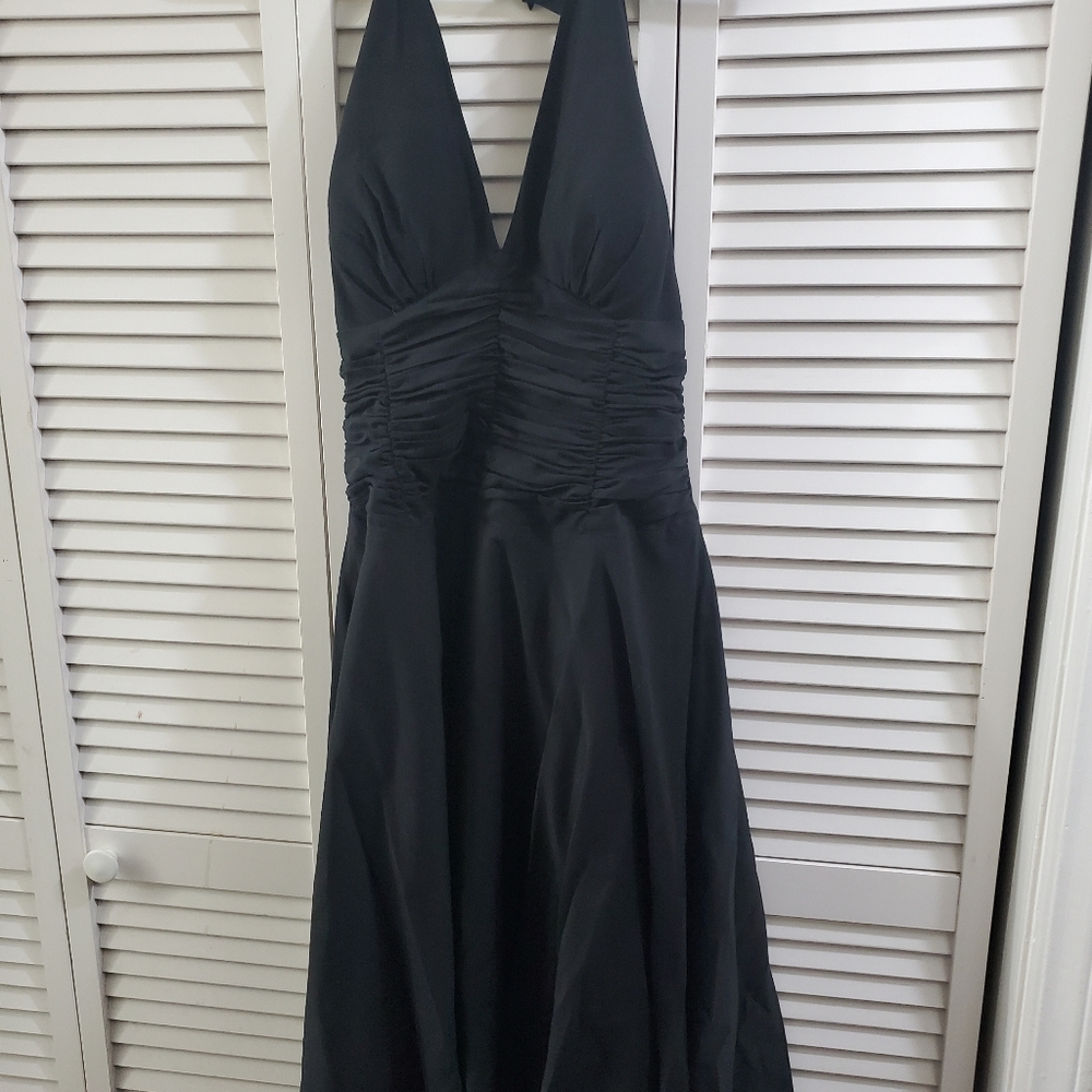 Black House White Market size 10 Monroe-style cocktail halter dress